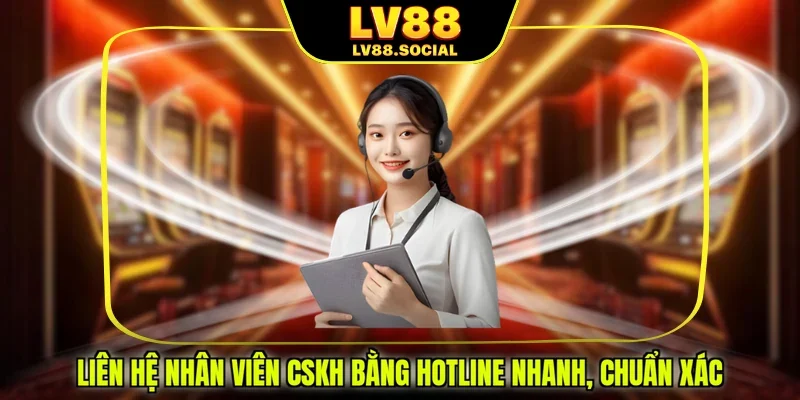 Liên hệ nhân viên CSKH bằng hotline nhanh, chuẩn xác